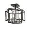 Z-Lite Titania 4 Light Semi Flush Mount, Black 454SF-BK-CH - alternate 1